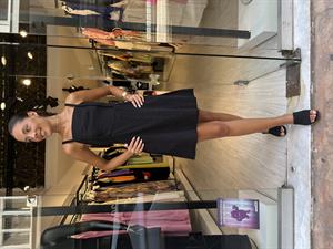 BB Sırt Detaylı  Elbise-Siyah