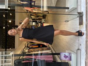 BB Sırt Detaylı  Elbise-Siyah