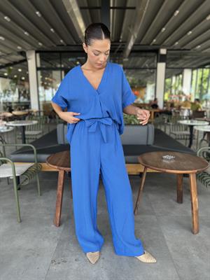 Bluz Pantolon Takım-Mavi