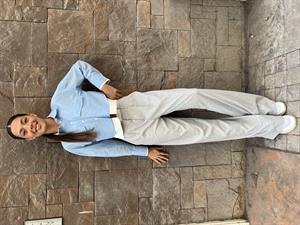 Cepli Crop Gömlek -Mavi 