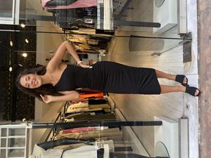 Dilvin Elbise Tek  Omuz-Siyah