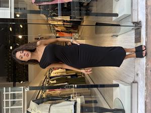 Dilvin Elbise Tek  Omuz-Siyah