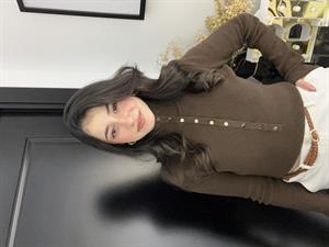 Dlvn Düğmeli Triko-Kahve