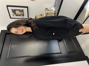 Dlvn Ön Düğme Det.Kazak-Siyah