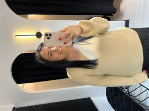 Dlvn Oval Yaka Triko -Bej