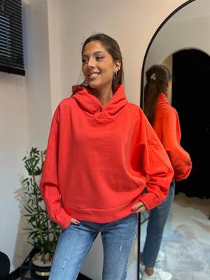 Düğme Detaylı Sweat-NarÇiçeği
