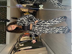 Geometrik Desen Takım-Siyah