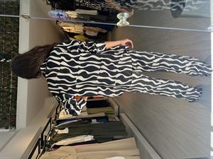 Geometrik Desen Takım-Siyah