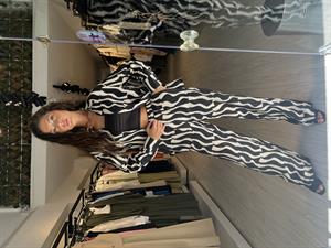 Geometrik Desen Takım-Siyah