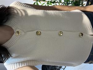 Key Triko Yelek-Ekru