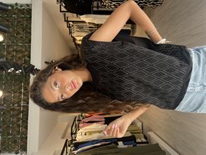 Keyy.Vatkalı Taşlı Bluz-Siyah