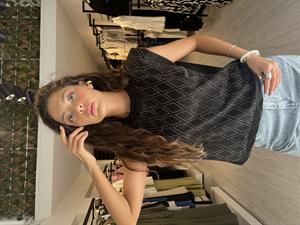 Keyy.Vatkalı Taşlı Bluz-Siyah