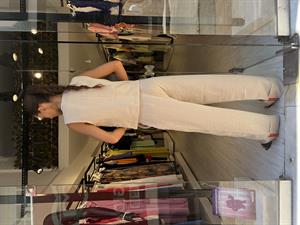 Paça Detaylı Yelek Takım-Bej