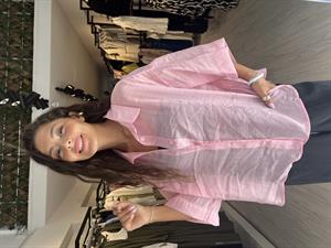 Perry Kısa Kollu Gömlek-Pembe