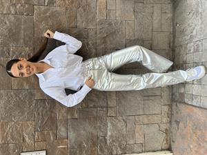 Q.Taş Detaylı Gömlek -Beyaz