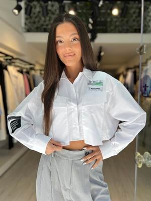 Q.Croop Gömlek-Beyaz