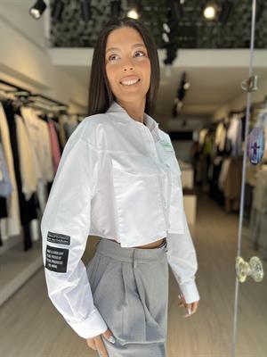 Q.Croop Gömlek-Beyaz