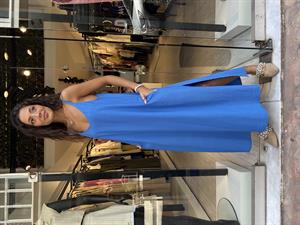 Q.Askılı Elbise-Mavi