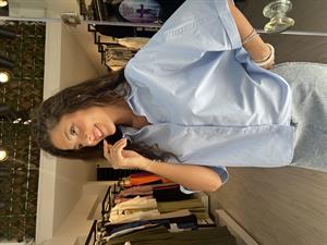 Q.Kısa Kollu Gömlek-Mavi