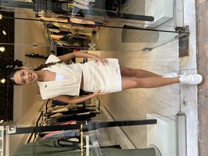 QEtiket Detaylı Etek-Taş