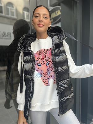 Rbn Parlak Yelek -Siyah