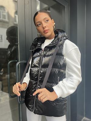 Rbn Parlak Yelek -Siyah