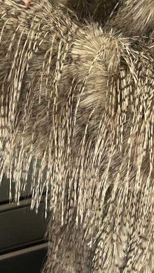 Rbn Püsküllü Kemerli Kürk-Kahve