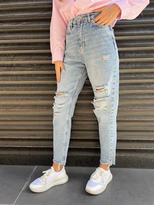 Ut.Yırtık Jean -Mavi