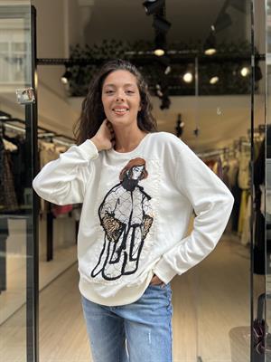 Zr Kızlı Sweat-Ekru