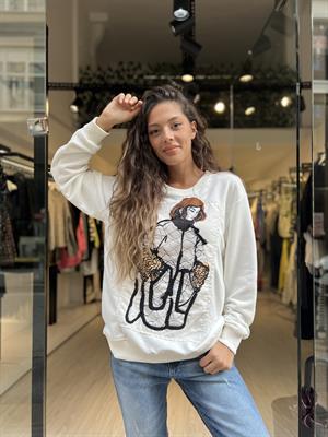 Zr Kızlı Sweat-Ekru