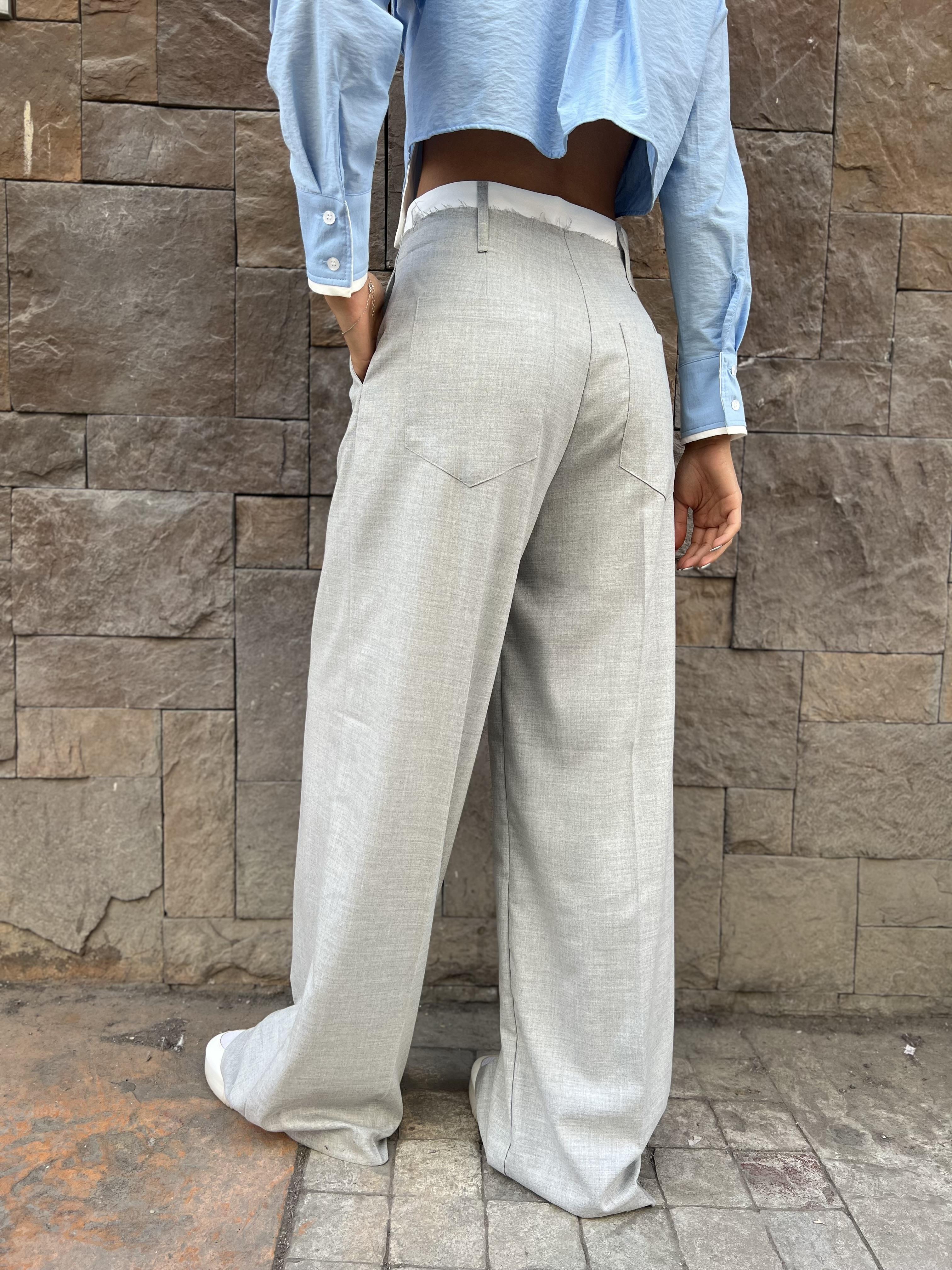 Poliviskon  Pantolon -Gri