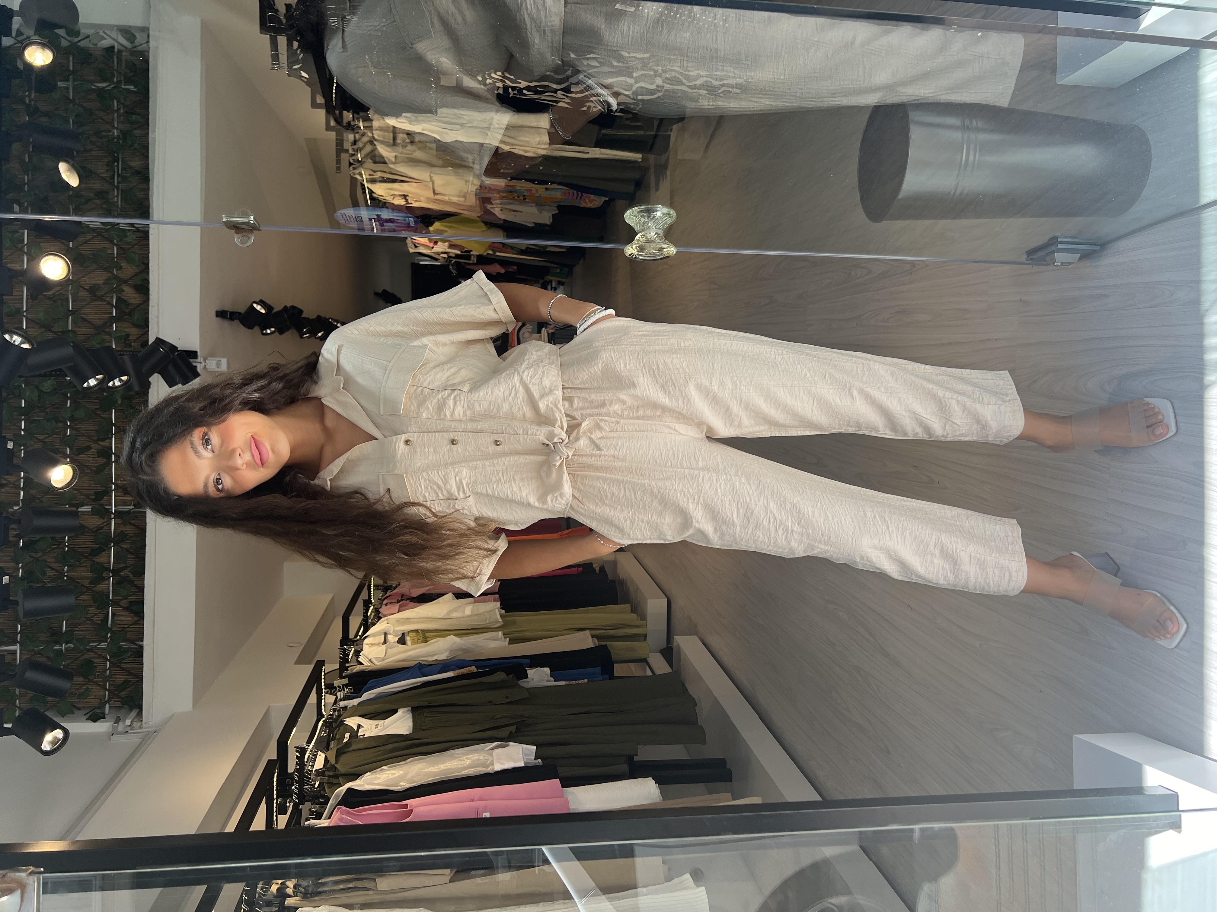 Q.Bağlamalı Gömlekli Takım-Taş