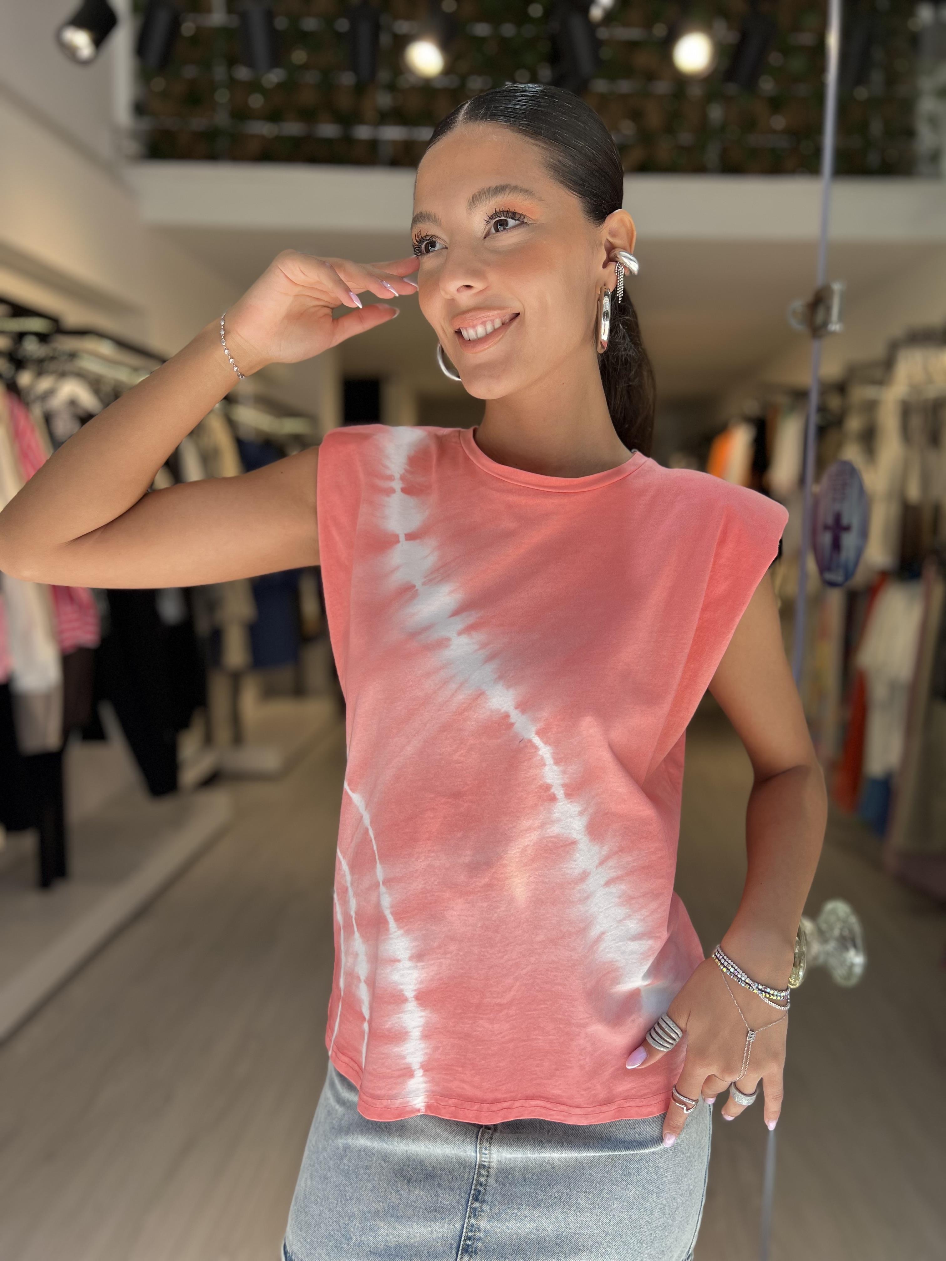 Quzu Vatkalı T-shirt - Pembe