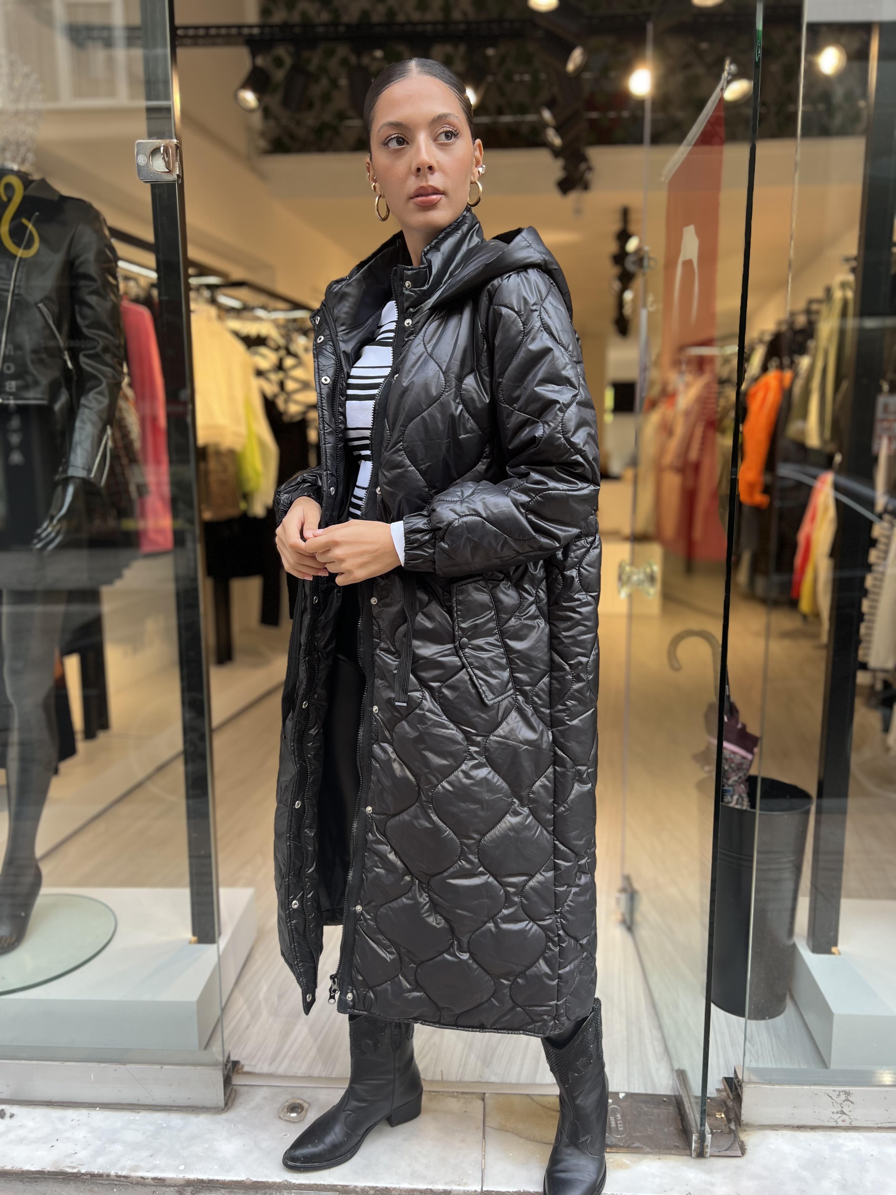 RBN Uzun Kapitone Mont-Siyah