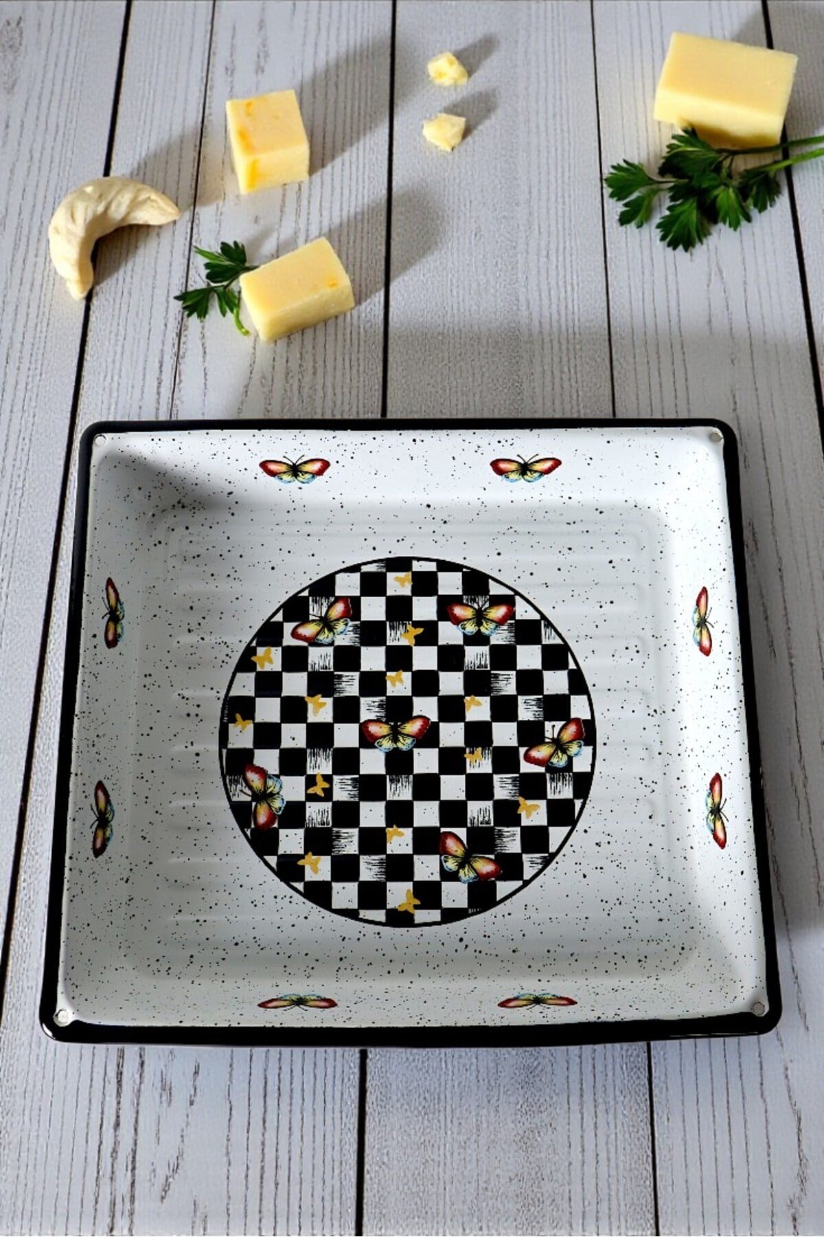 34x37 No Emaye Fırın Tepsi Dikdörtgen Tepsi 37 Cm