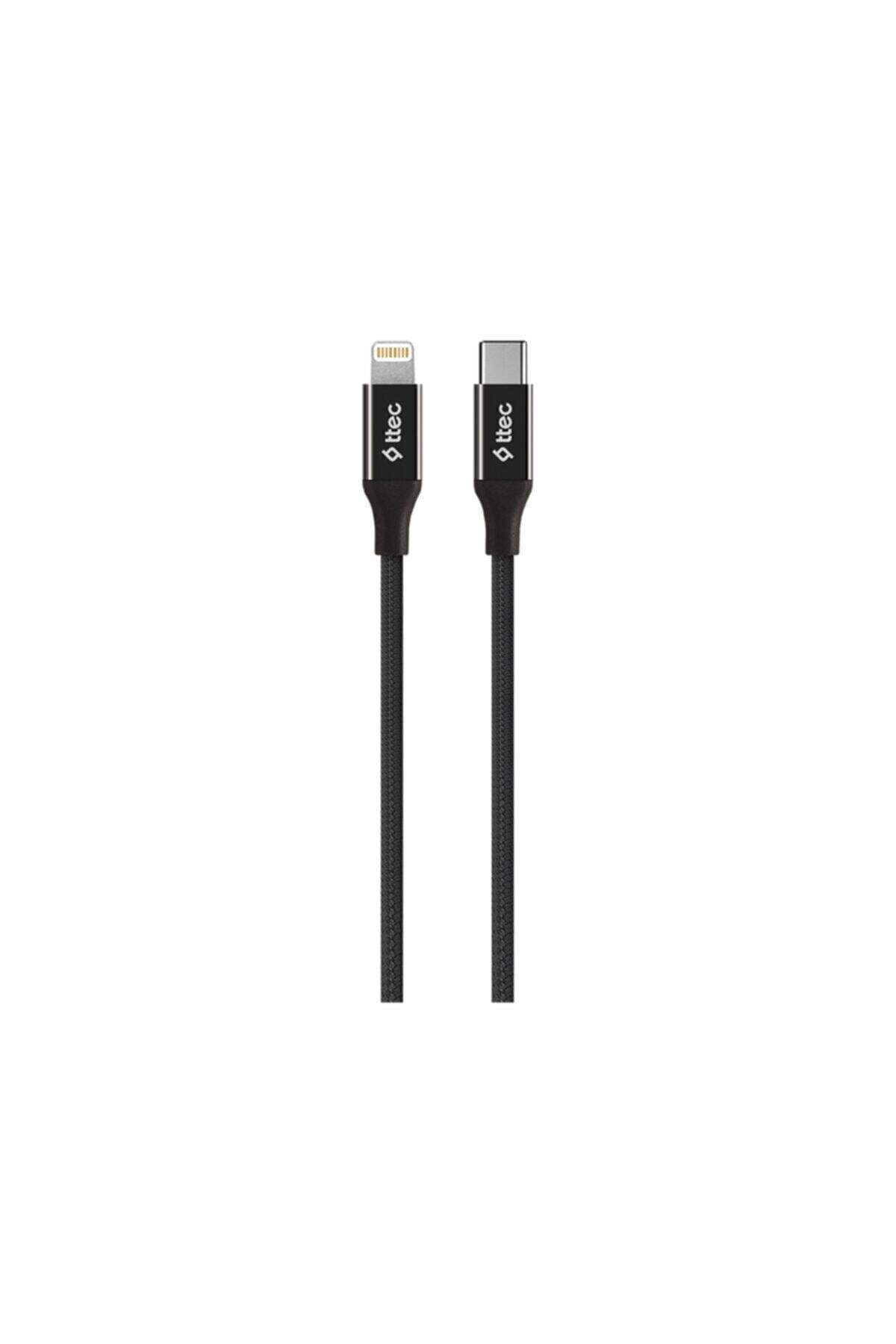 Alumicable Type-c Lightning Hızlı Şarj Kablosu 150cm Siyah