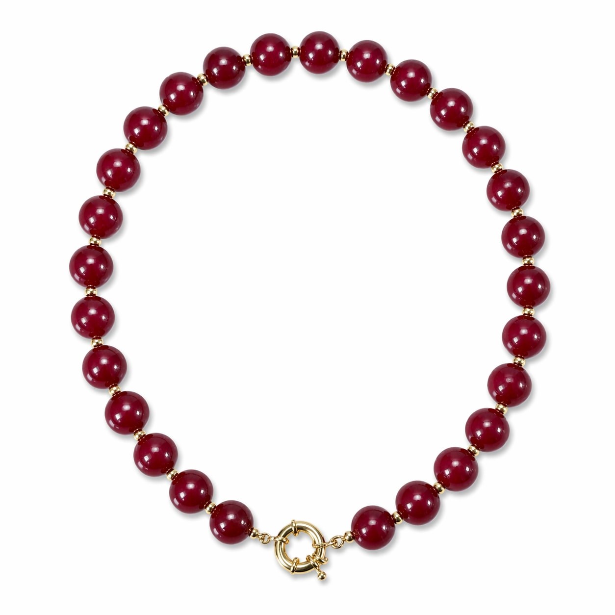 Bordo İnci Kolye
