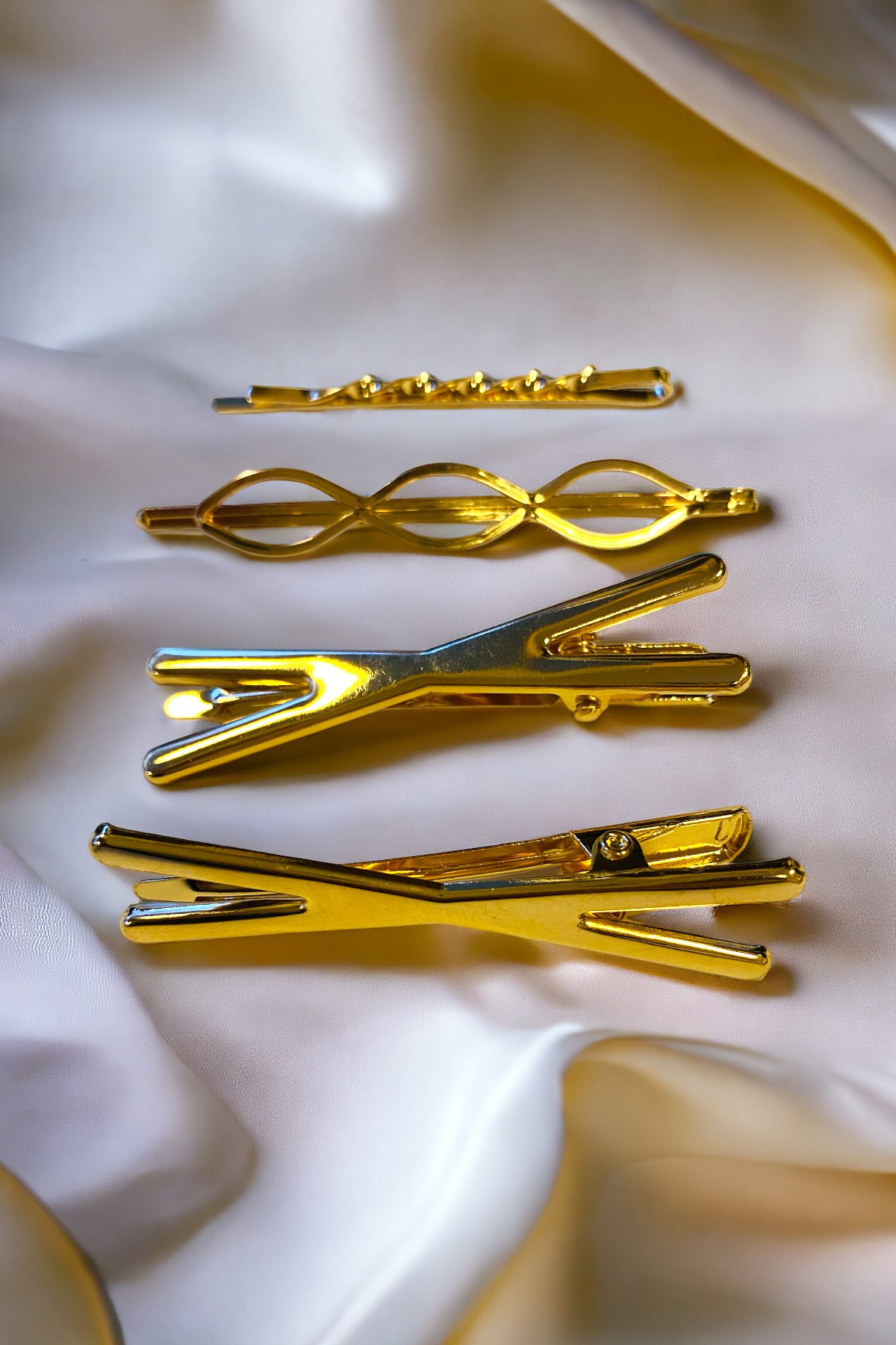Kadın 6 Cm Gold Renk 2 Adet Firkete 2 Adet Pens Toka Seti