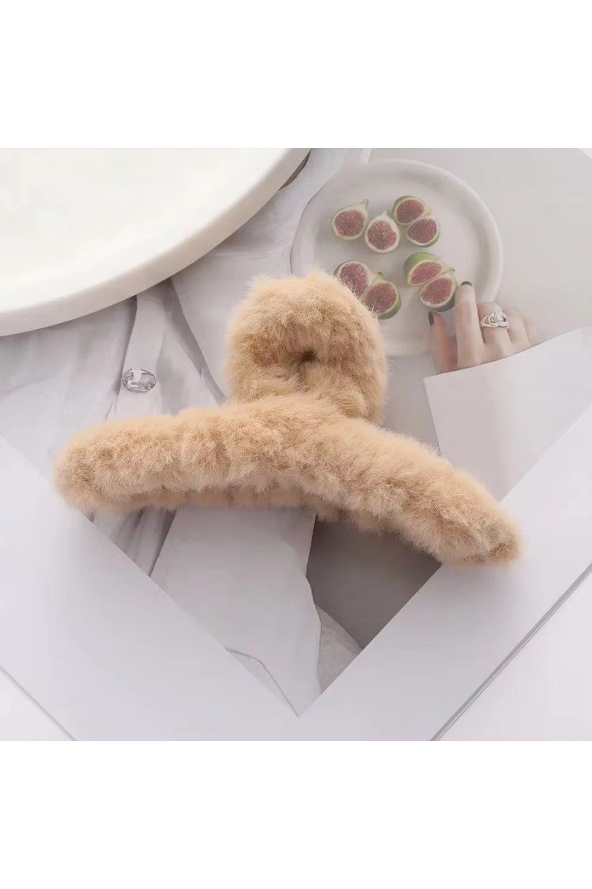 Kadın Peluş Model Büyük Boy Mandal Toka