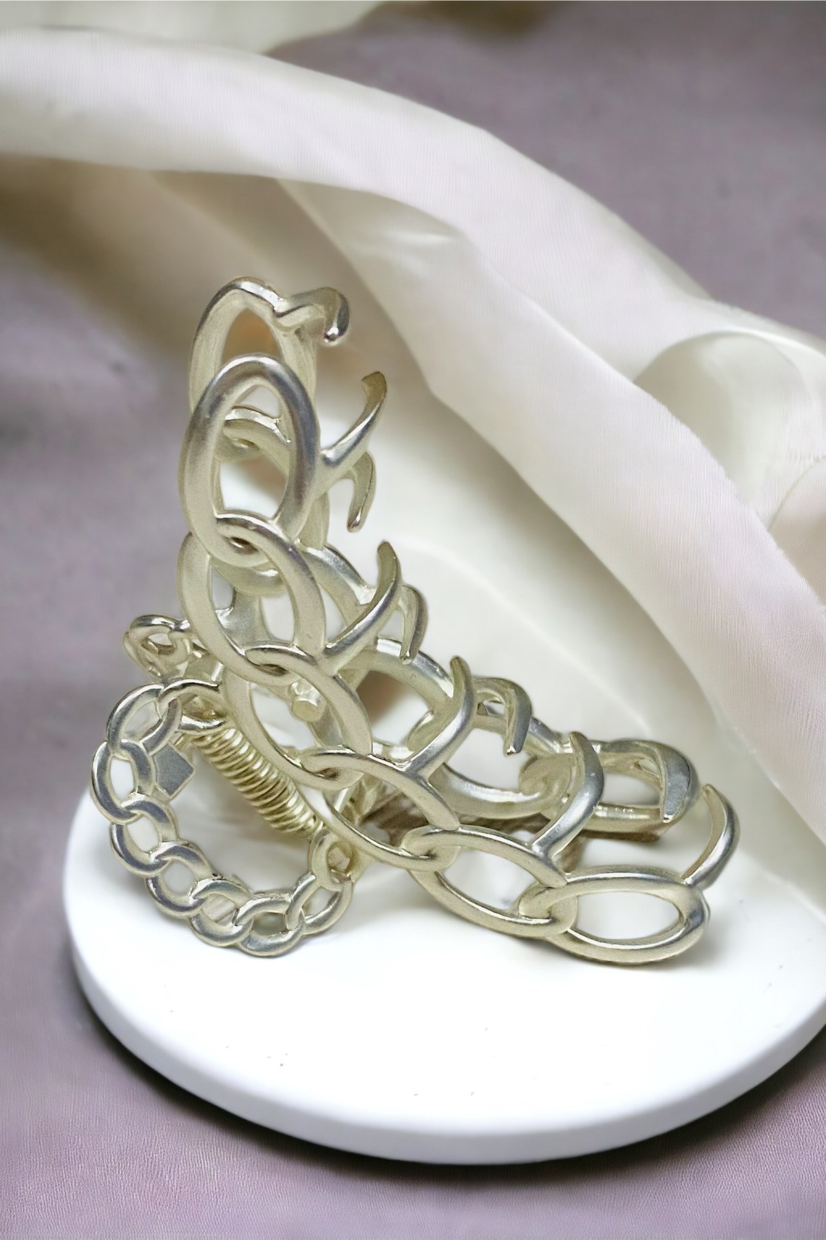 Kadın Zincir Model Yüksek Kalite Kararmaz 6 Cm Metal Toka