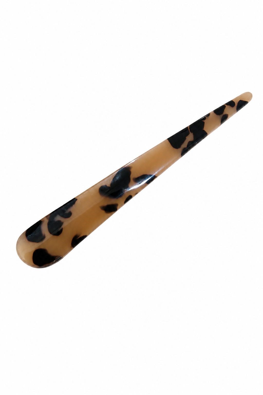 Leopar Kemik Saç Tokası