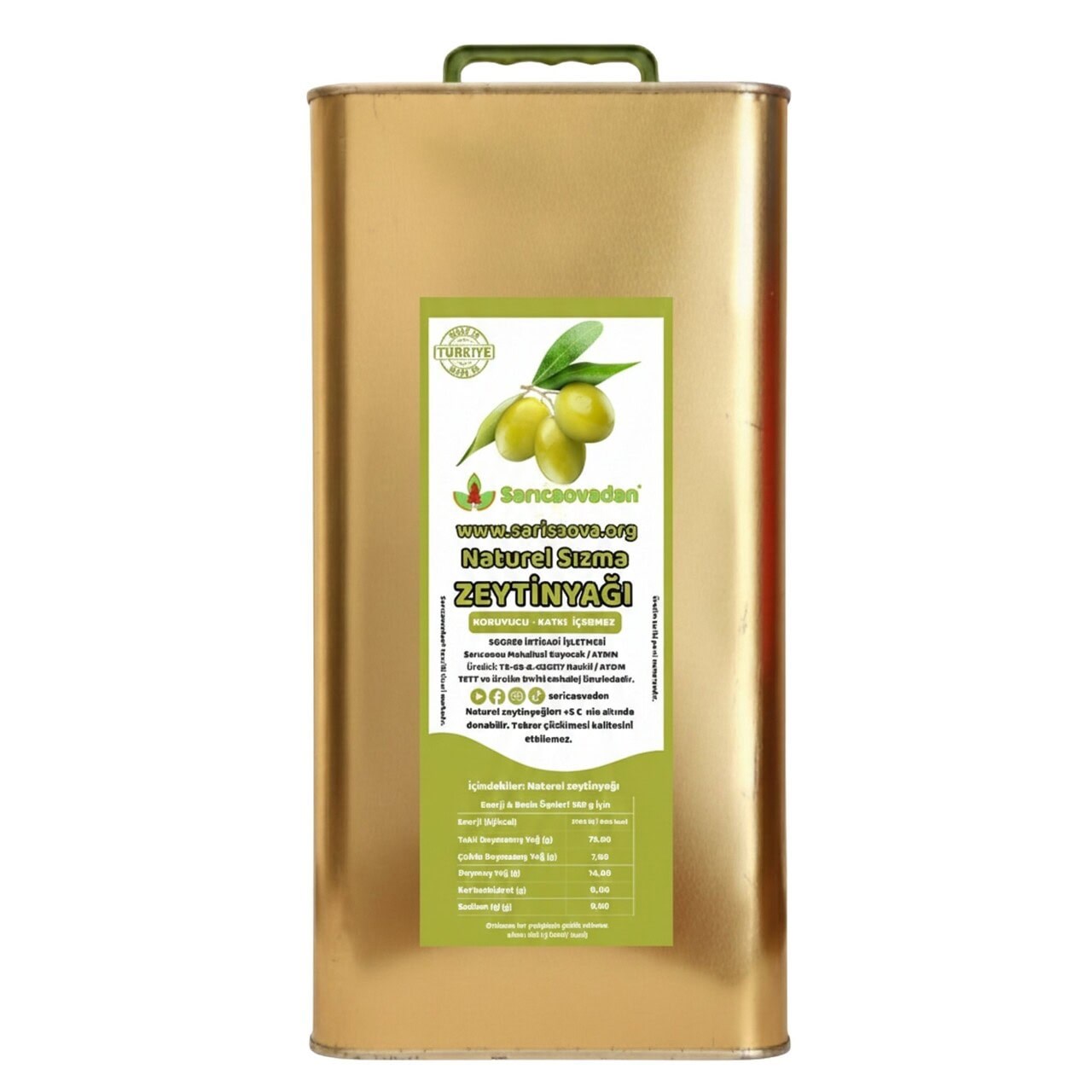Naturel Sızma Zeytinyağı 5 Litre