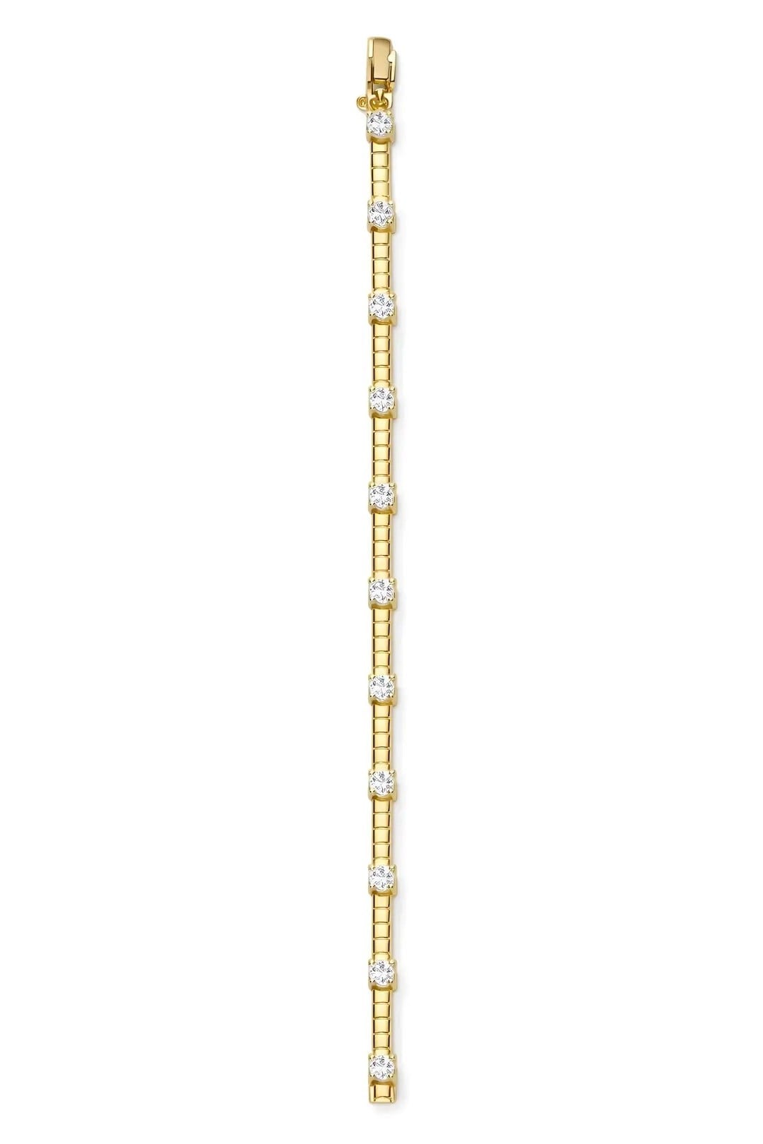 Özel Seri Zirkon Taşlı Gold Bileklik