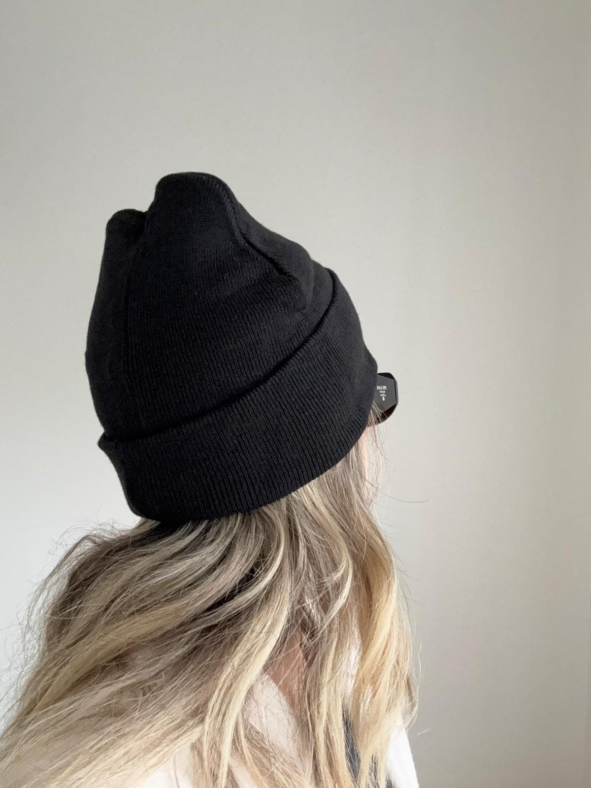Yumuşak Pinterest Bere Siyah