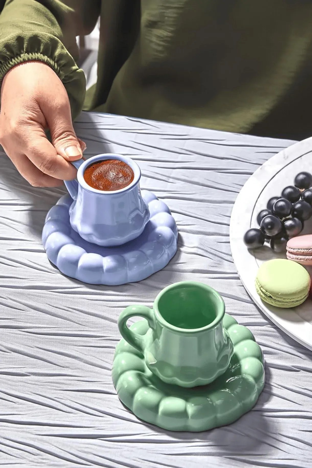 2 Kişilik Kahve Fincan Takımı – Modern Tasarım Hediyelik Set