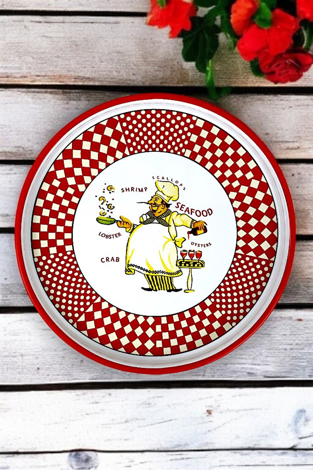 30 No Pizza Tabağı Tepsisi Supla Pasta Tabağı Servis Tabağı Fırın Tepsisi 30 Cm
