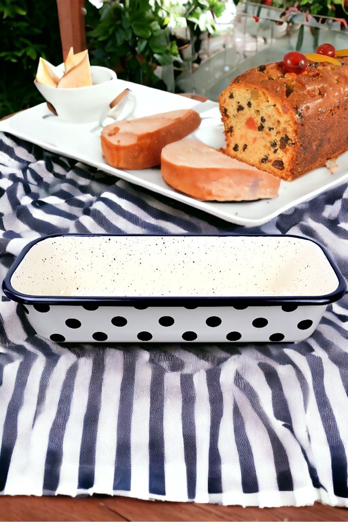 30/13 Emaye Baton Kek Ekmek Kalıbı 1,7Lt Fırın, Pişirme, Pasta, Çeyiz,