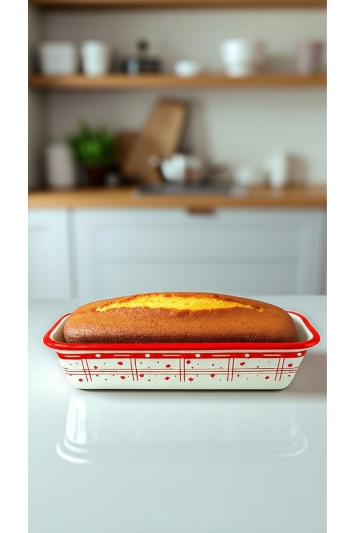 30/13 Emaye Baton Kek Ekmek Kalıbı 1,7Lt Fırın, Pişirme, Pasta, Çeyiz,
