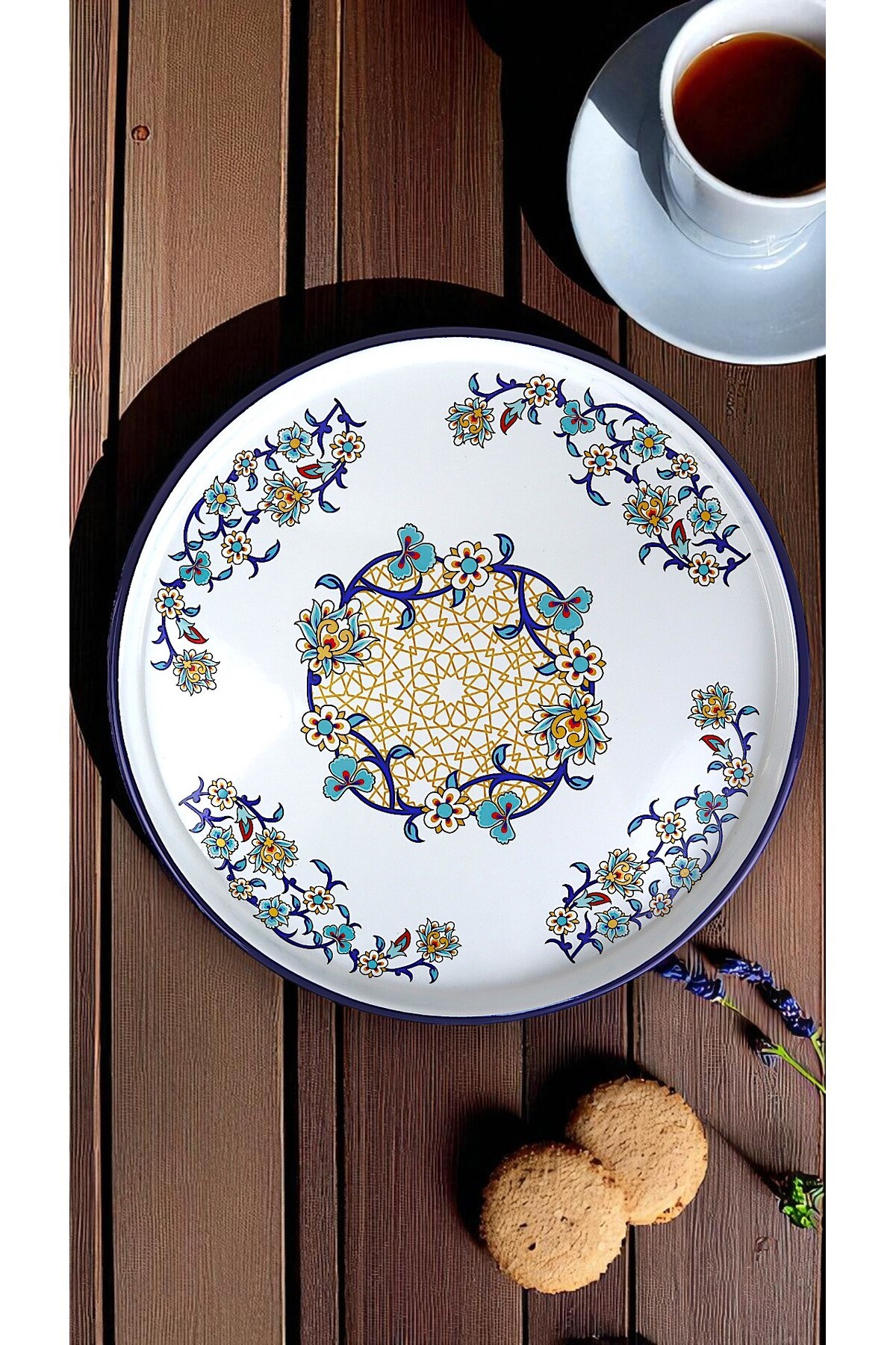 36 No beyaz Sunum Servis Tabağı Tepsisi Supla Pasta Tabağı Servis Tabağı Çeyiz Hediye ~ 36cm