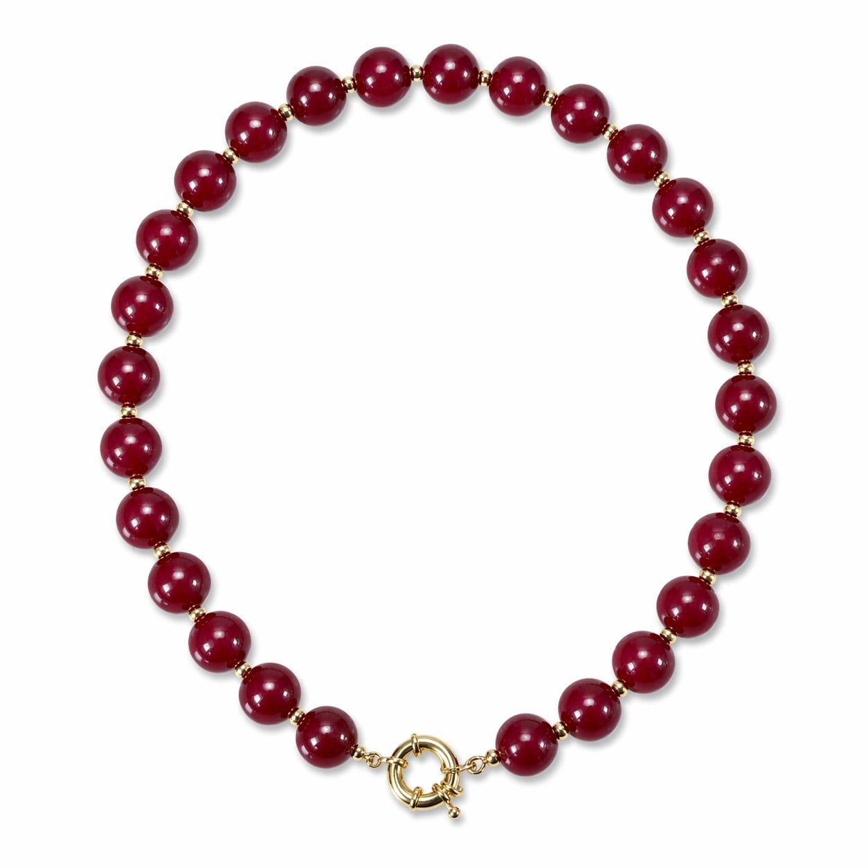 Bordo İnci Kolye